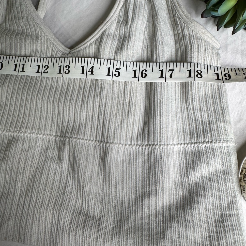Gray Ribbed Women's tank Top - Picture 5 of 5